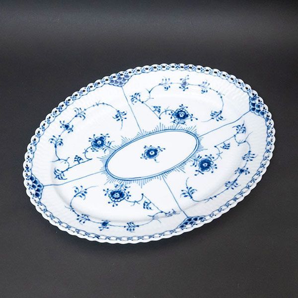 お値下げ　ロイヤルコペンハーゲン　ブルーフルーテッド　フルレース　オーバルボール ロイヤルコペンハーゲン（Royal Copenhagen） ブルー フルーテッド