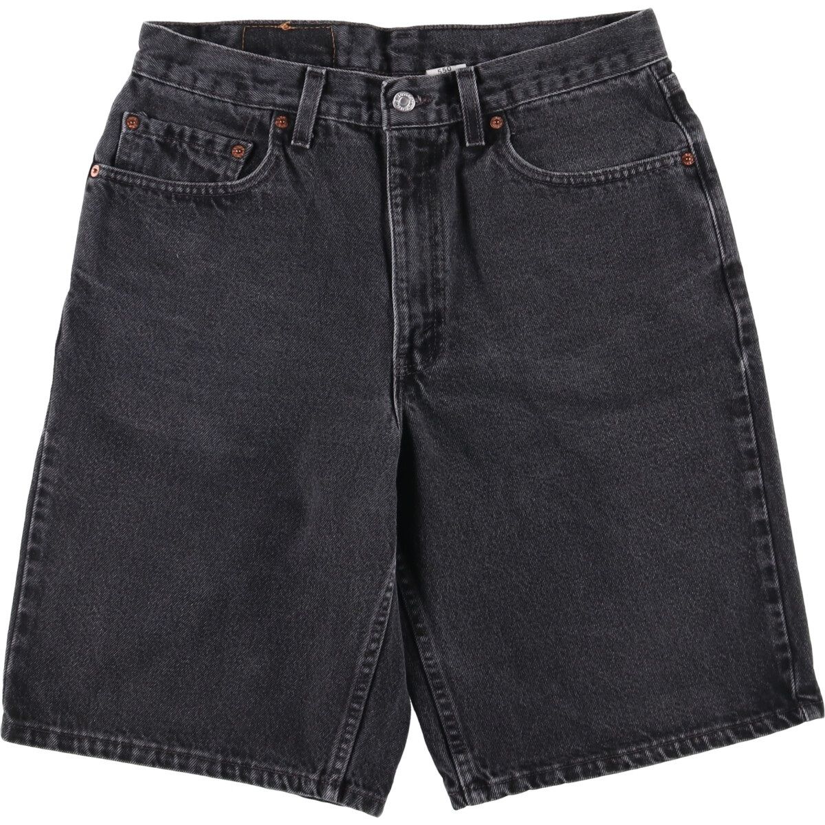 古着 リーバイス Levi s 550 RELAXED FIT ブラックデニムショーツ ショートパンツ ハーフパンツ メンズw33相当|eaa555493