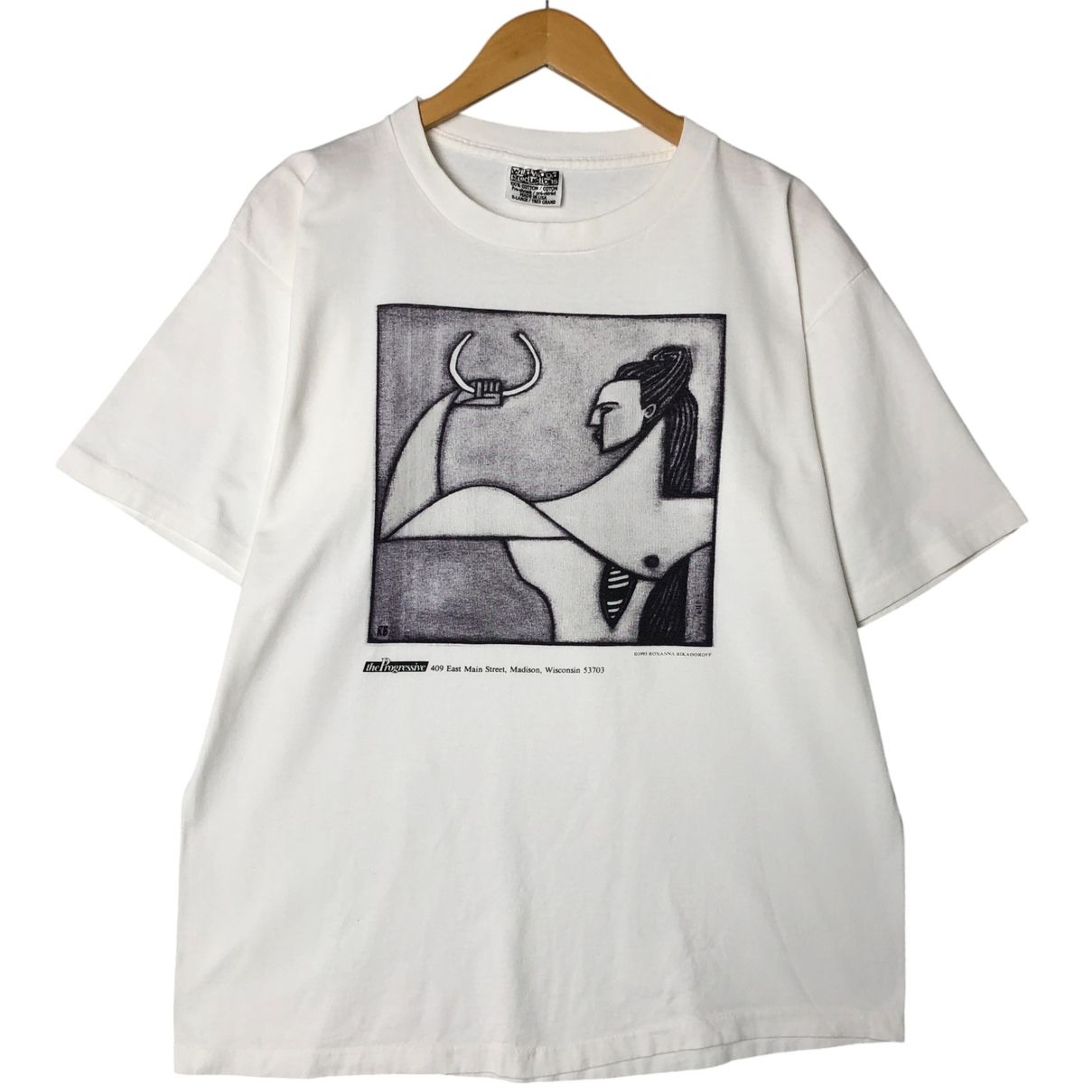 古着 90年代 WILD WOOD PRODUCTIONS ROXΑΝΝΑ ΒΙΚADOROFF アートTシャツ メンズXL相当 ヴィンテージ|eaa556890