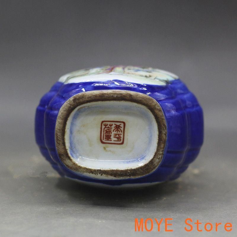 斉藍釉開窓西廂記両耳瓶  景徳鎮 陶磁器 装飾品 現代工芸品 美術品 置物 斉藍釉開窓西廂記両耳瓶 景徳鎮 陶磁器 装飾品 現代工芸品 美術