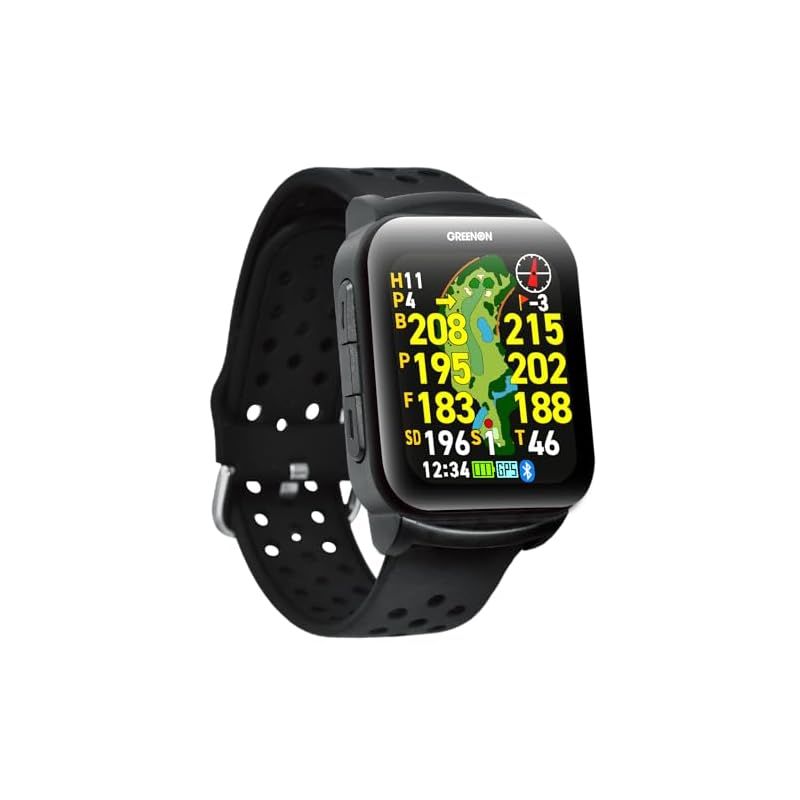 AMOLED 有機EL 高精細ディスプレイ GreenOn グリーンオン ザ ゴルフウォッチ GS501 みちびきL１S対応 THE GOLF WATCH GS501 通常版 1
