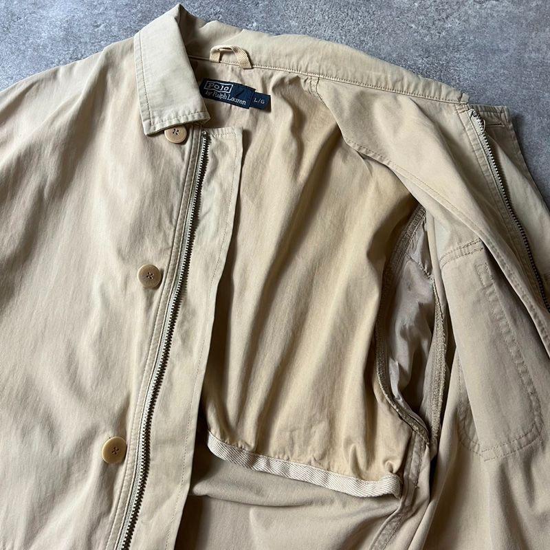 90s POLO RALPH LAUREN コットン ハンティング ジャケット L / 90年代 