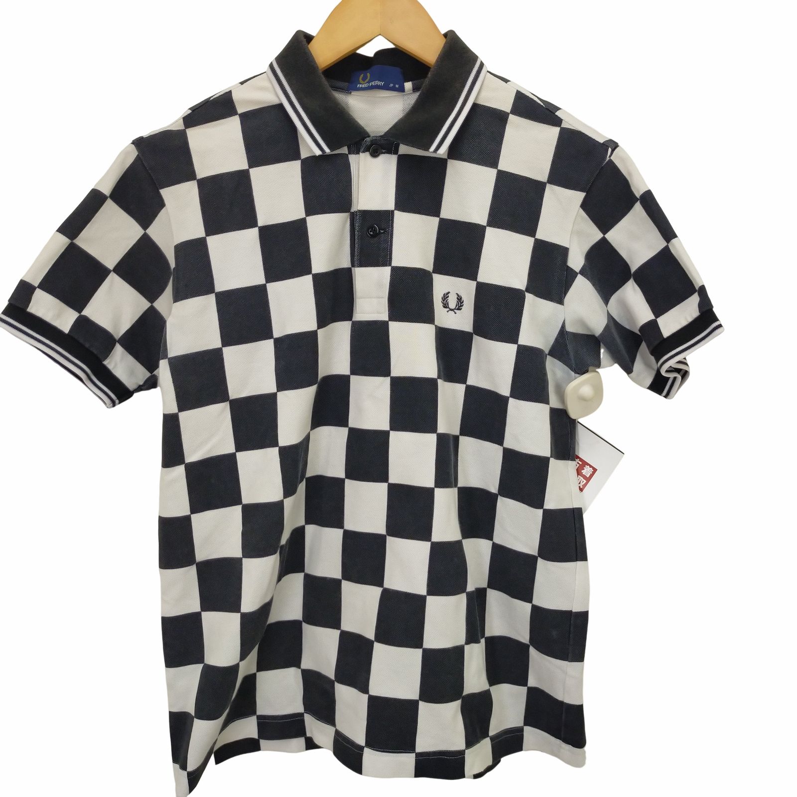 フレッドペリー FRED PERRY ロゴ刺繍 チェック ポロシャツ メンズ