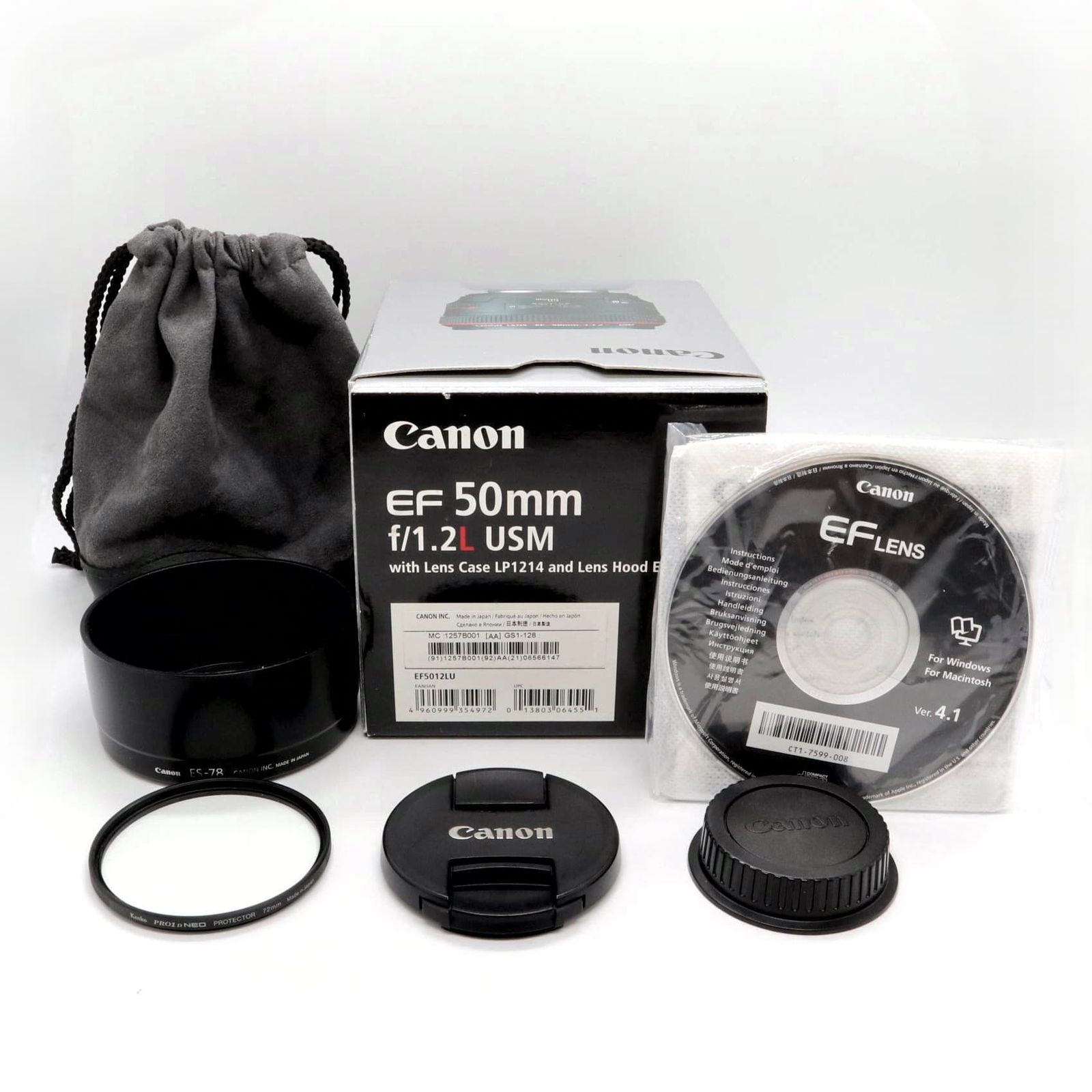 極上美品》 単焦点レンズ CANON EF 50mm F1.2L USM キヤノン