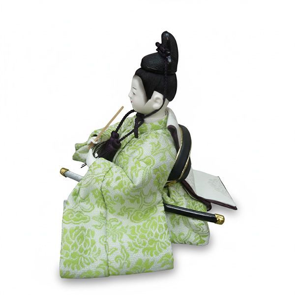 モカ塗 月形円型親王飾り