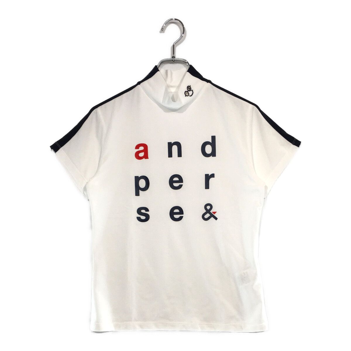 中古 レディース アンパスィ and per se 半袖シャツ M 白