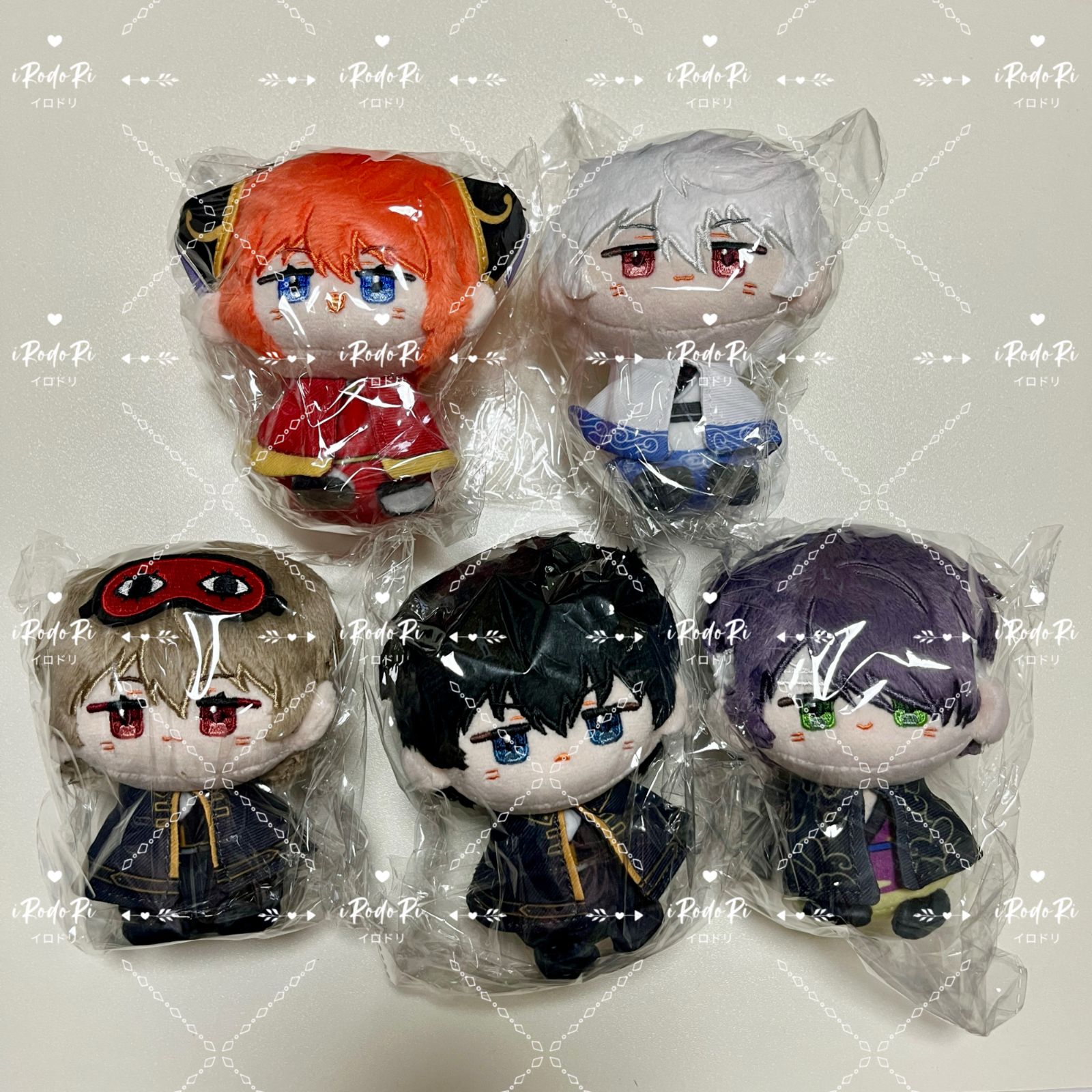 銀魂 ぬいぐるみ（お座り）マスコット 坂田銀時 土方十四郞 沖田総悟