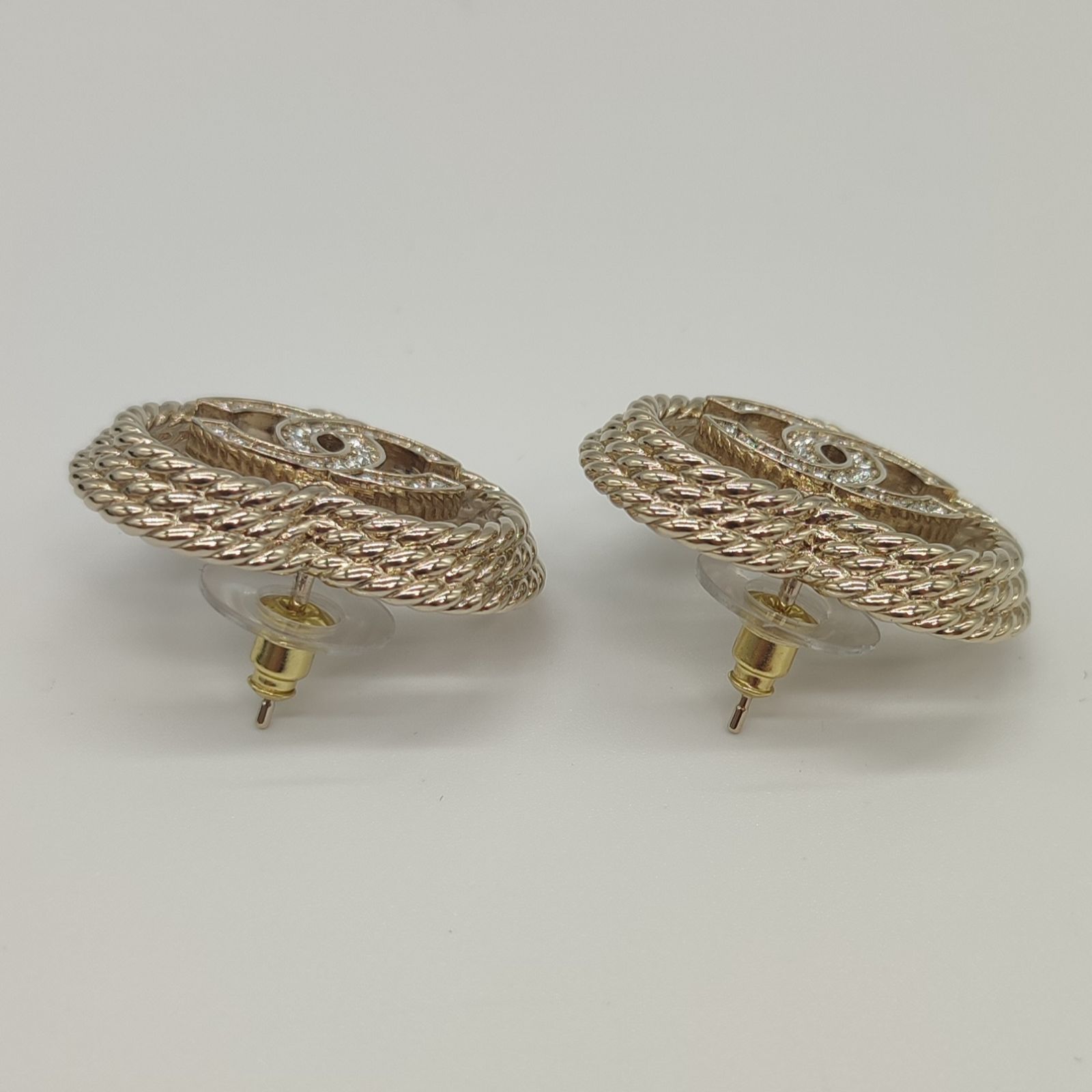 未使用級】CHANEL シャネル ピアス ココマーク ハート B24P