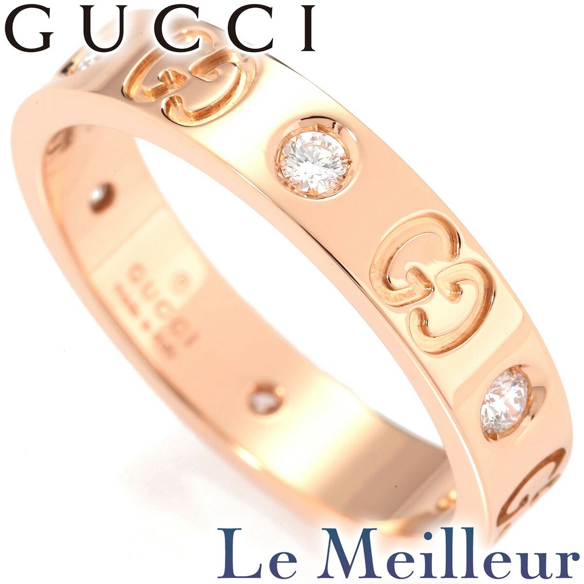 グッチ ジージー アイコン リング 指輪 ダイヤモンド K18 12号 GUCCI  