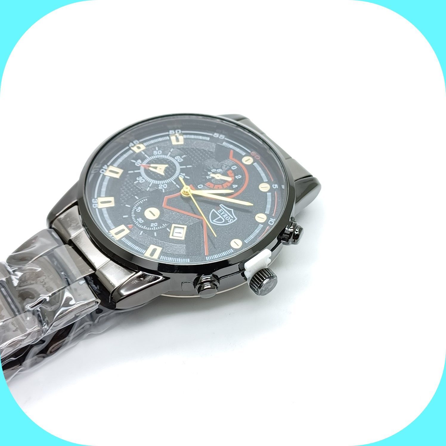特別オファー 新品 クロノグラフ DEYROS 腕時計メンズ ラグジュアリーステンレス 人気