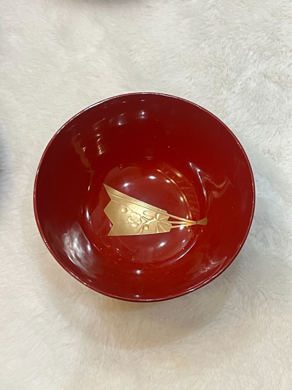お椀12客 朱色