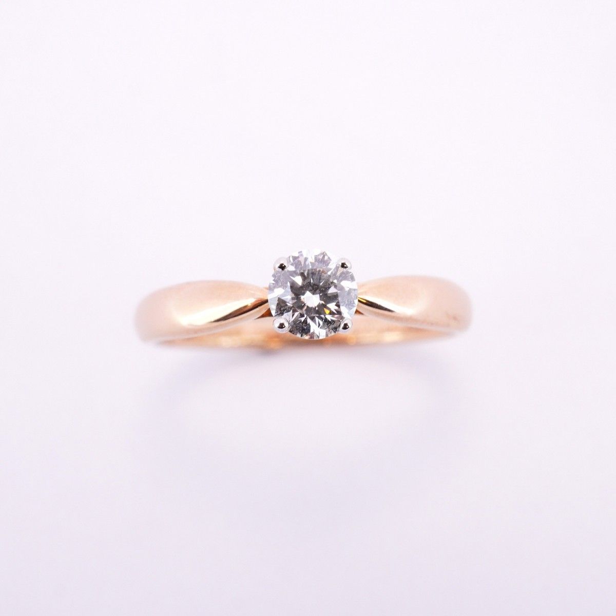 ☆SALE【5jdb1100】ティファニー リング ハーモニー 1PD K18PG ピンク