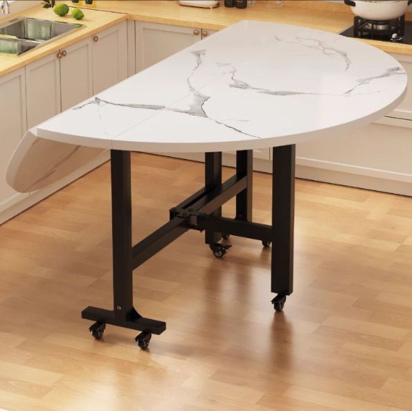 折り畳めるテーブル 喫茶店円形の実木テーブル