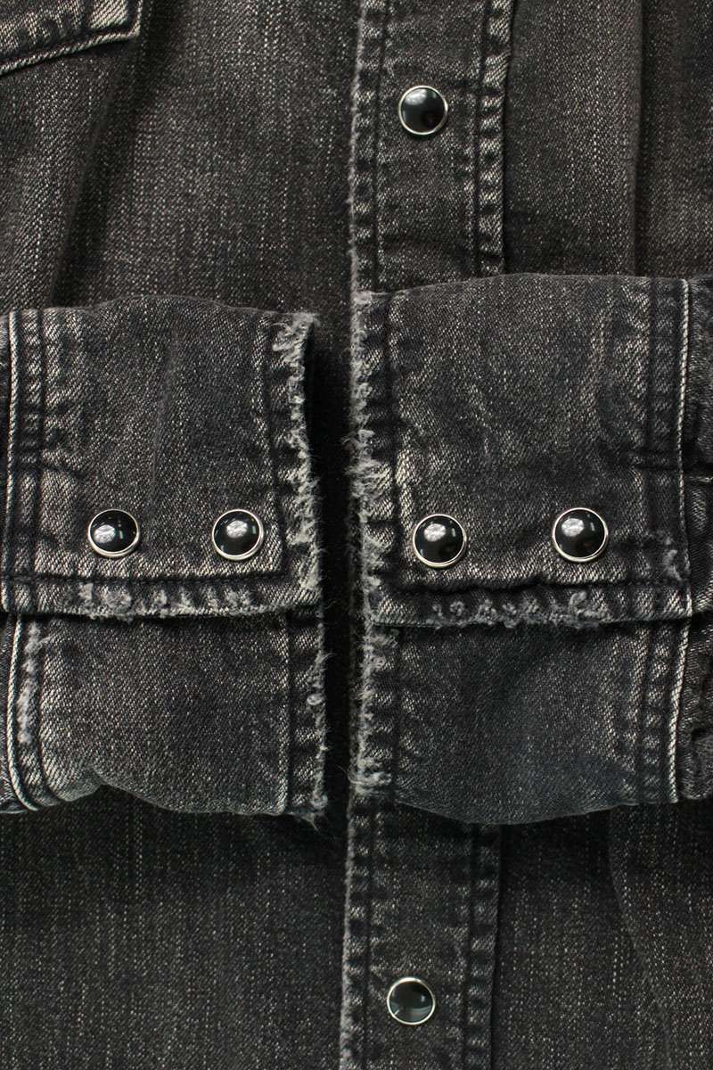 マインデニム 2409-5003-95-032 ダメージ加工長袖シャツ メンズ 3