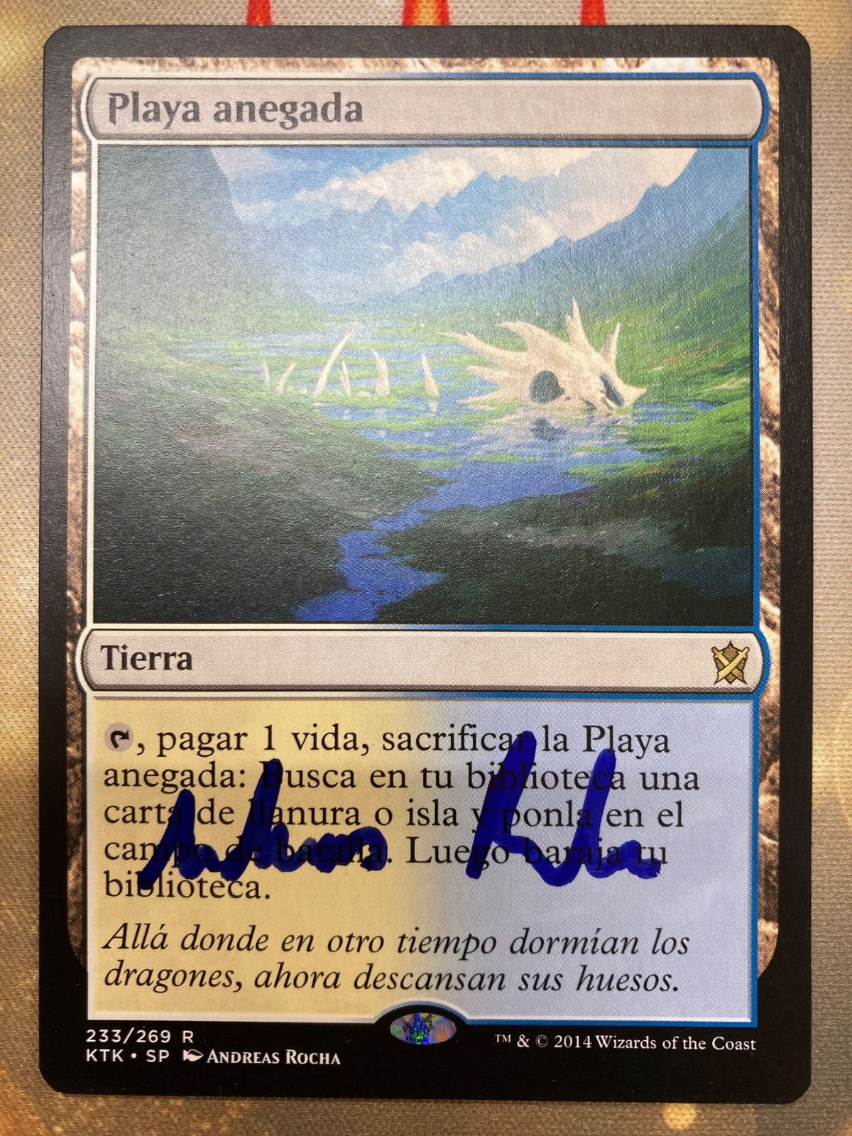 溢れかえる岸辺 サイン mtg 溢れかえる岸辺 ONS foil サイン入り Foil