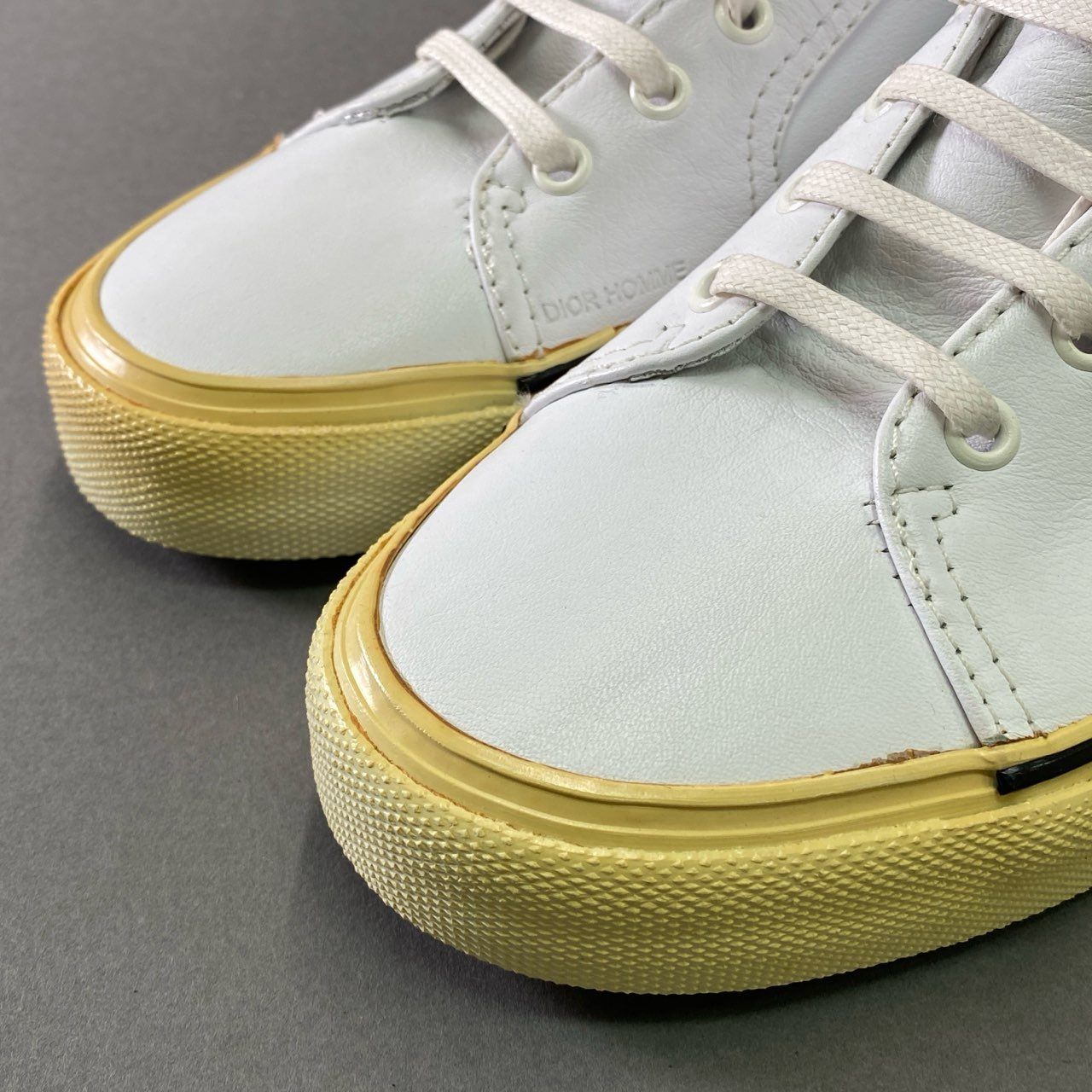 2d22 Dior HOMME ディオール オム レザーハイカット スニーカー 40 