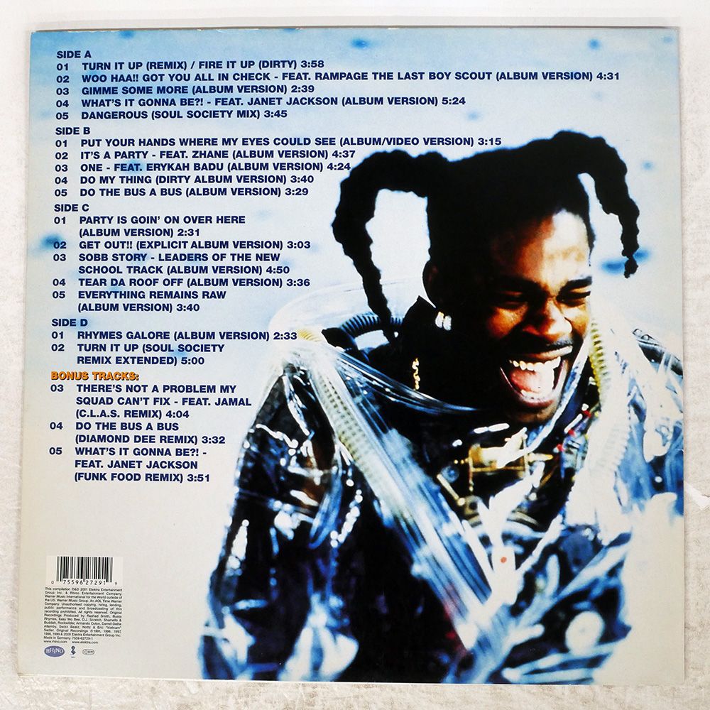 ドイツ盤 BUSTA RHYMES TURN IT UP! THE VERY BEST OF ELEKTRA LP