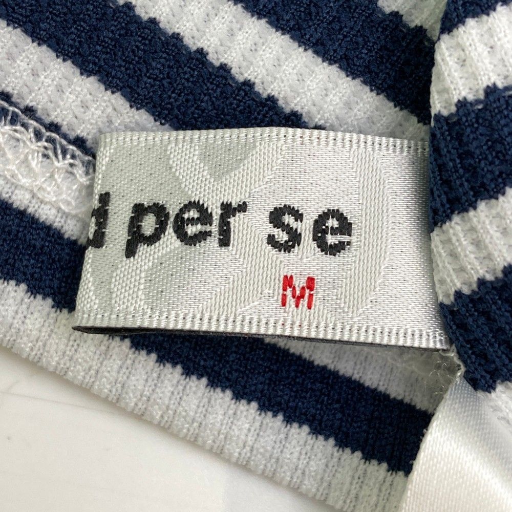 サイズ：M AND PER SE アンパスィ モックネック 長袖 Tシャツ