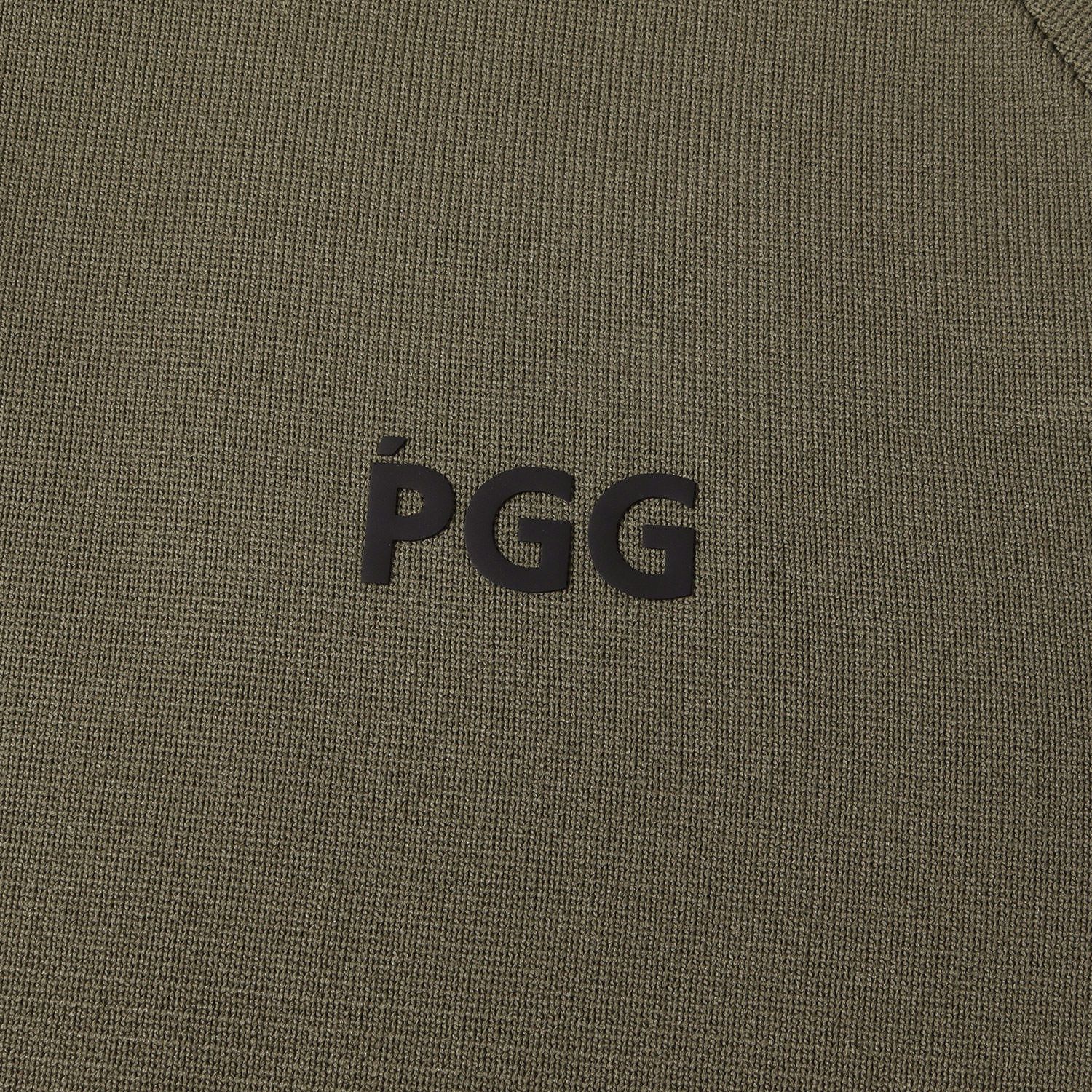 PGG ピージージー パーカー サイズ:表記なし(XL位) / ダンボールニット パーカー / SAMLE / カーキ / トップス フーディー プルオーバー ゴルフ ウェア【メンズ】【中古】 PGG ピージージー パーカー サイズ:表記なし(XL位) / ダンボールニット