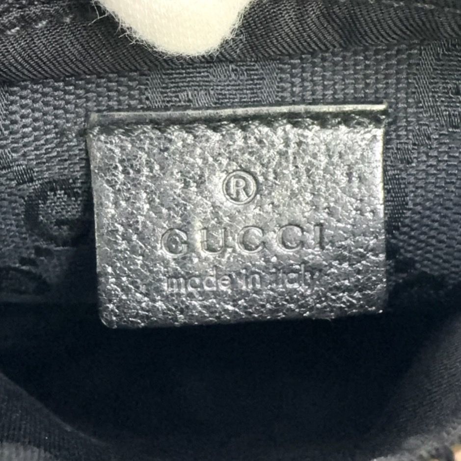 GUCCI GG柄 GGキャンバス ウエストポーチ レザー×キャンバス