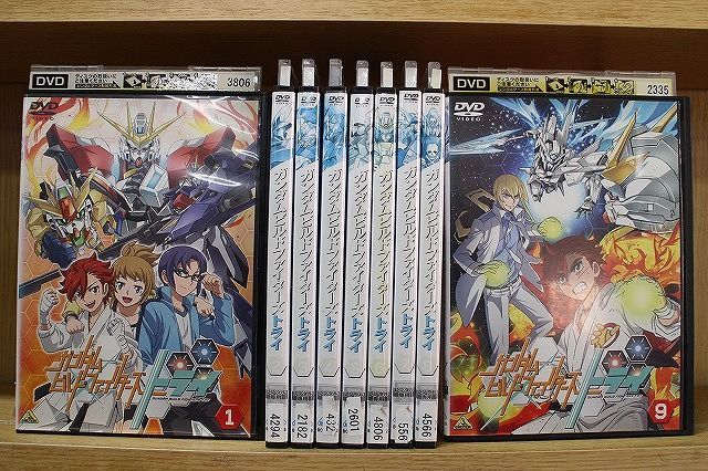 DVD ガンダムビルドファイターズ 全9巻 + トライ 全9巻 全巻カード付き Amazon.co.jp: ガンダムビルドファイターズトライ [レンタル落ち