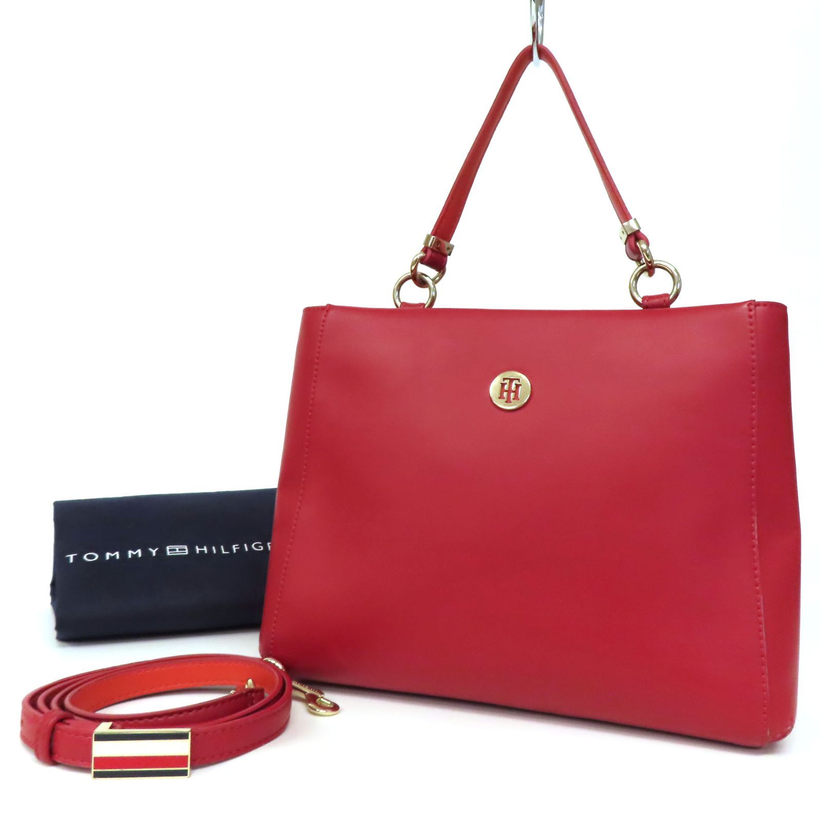 OI25134 美品 TOMMY HILFIGER トミーヒルフィガー 2WAY ハンドバッグ 