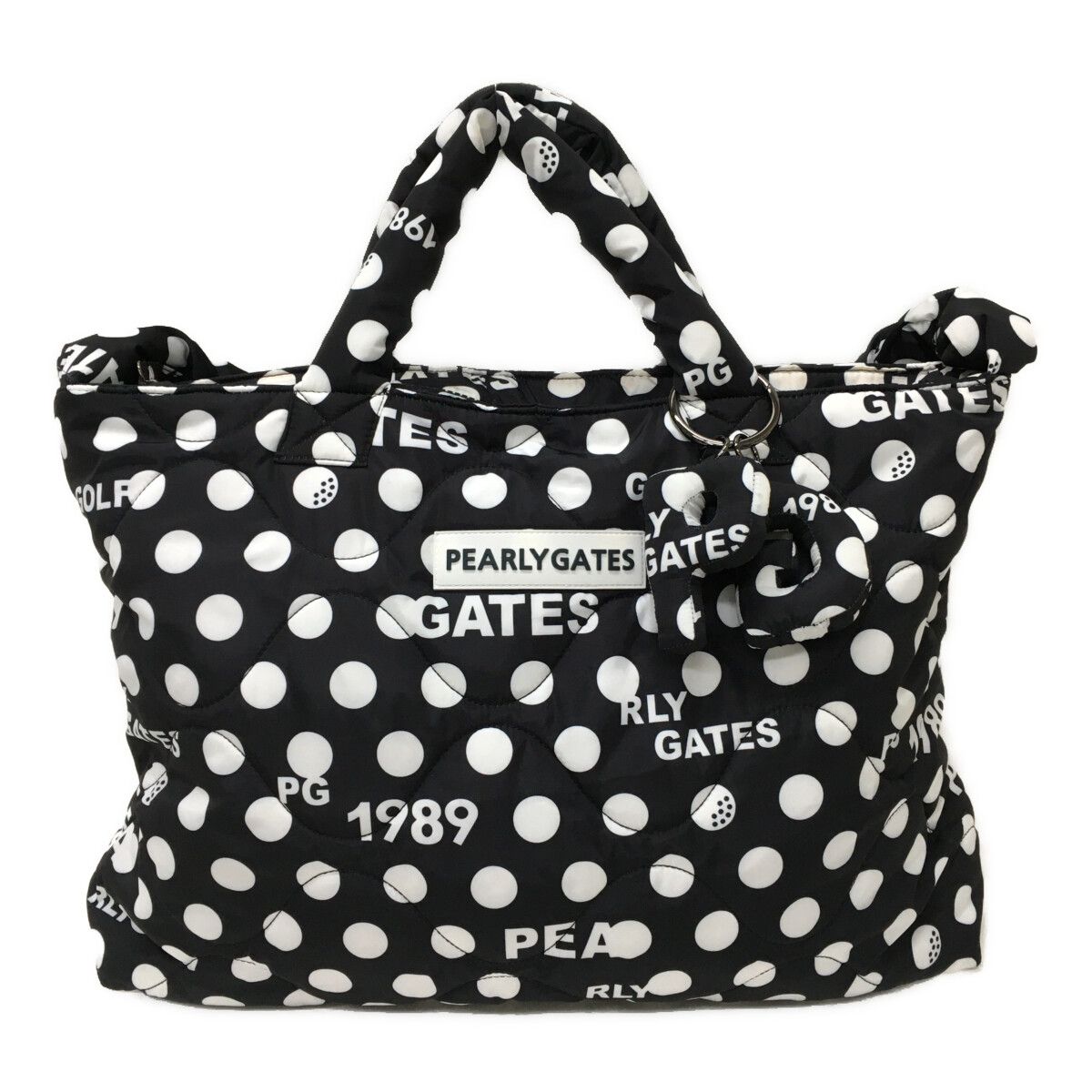 極美品☆ジャックバニー　ロッカーバッグ　2way パーリーゲイツ　ロゴ刺繍 総柄 極美品☆ジャックバニー ロッカーバッグ 2way パーリーゲイツ ロゴ刺繍