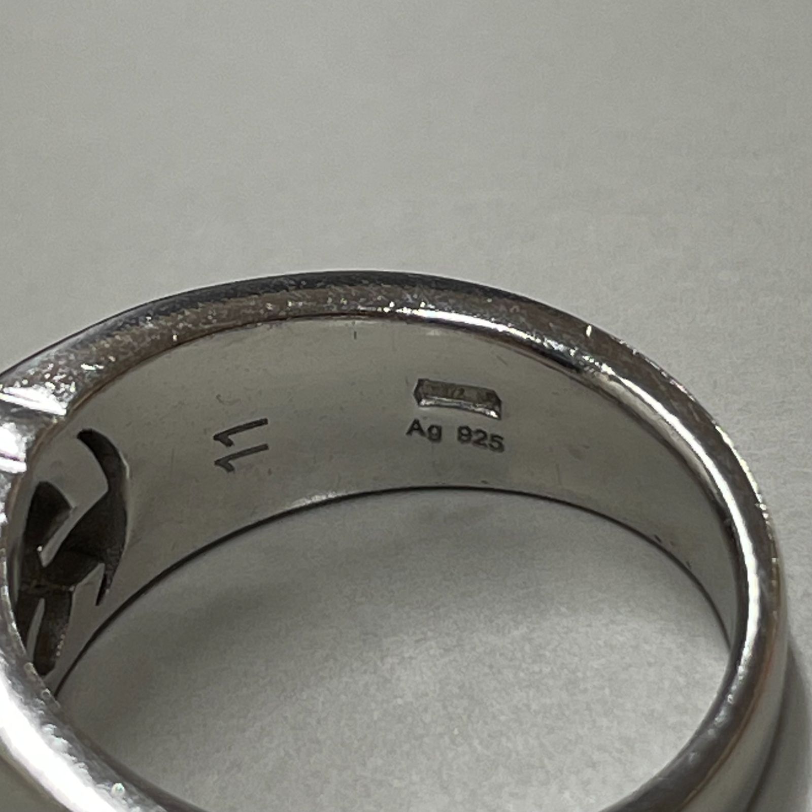 GUCCIリング R093 GUCCI グッチ リンクトゥラブ リング 指輪 K18WG 19号 ご