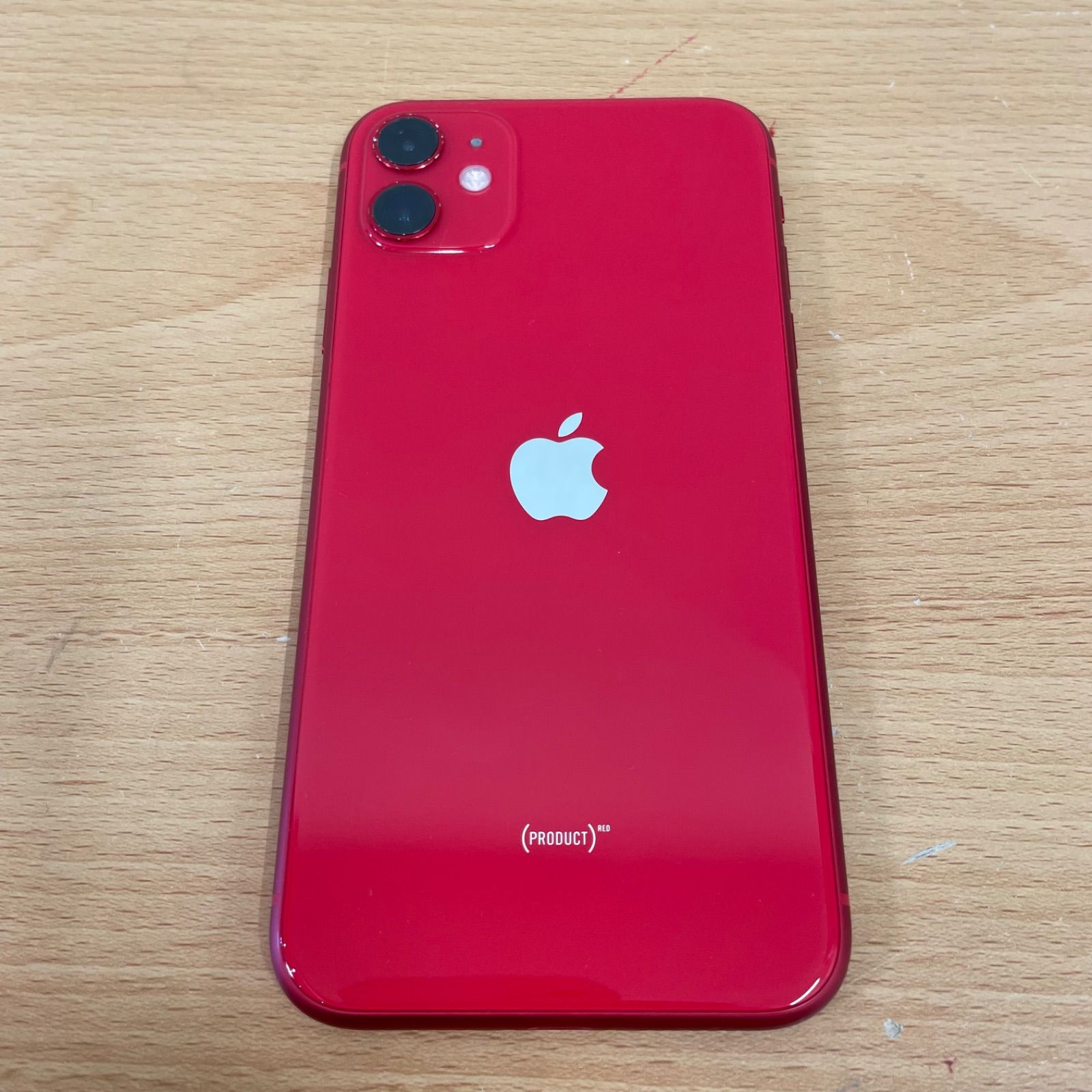 □Apple アップル MWLY2J/A iPhone11 64GB レッド バッテリー残量89