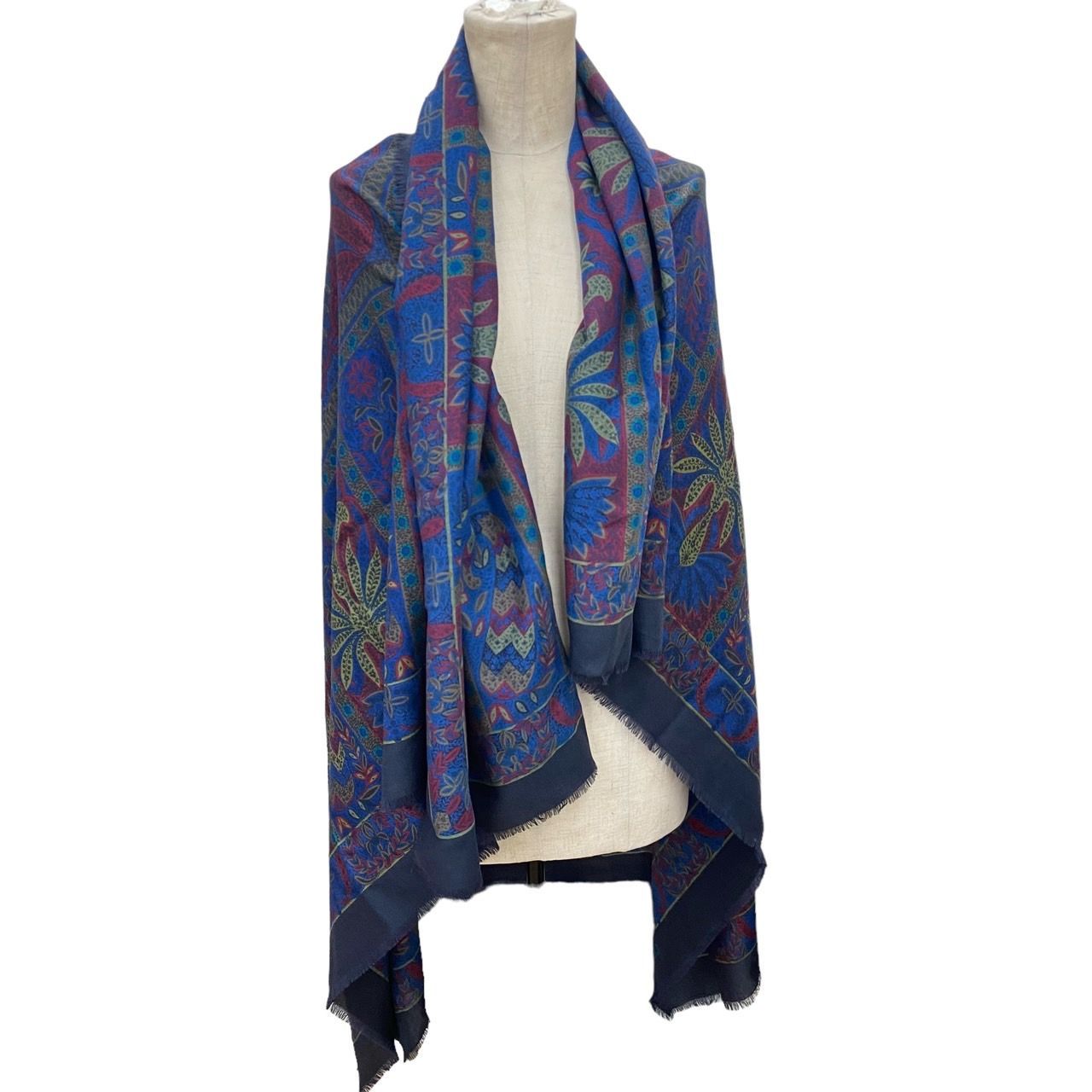 CELINE セリーヌ ショール ペイズリー柄 ストール 大判 135×135cm