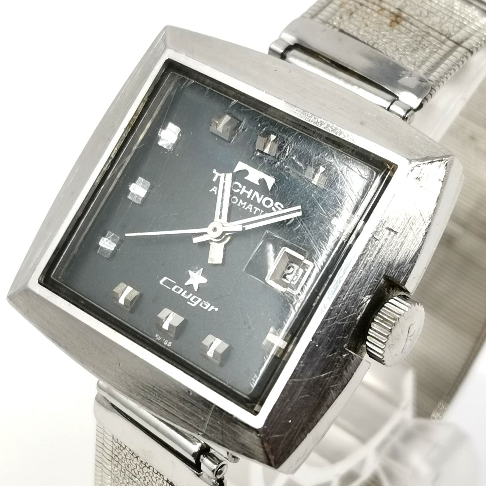 TECHNOS テクノス Cougar クーガー デイト メンズ腕時計 AUTOMATIC 