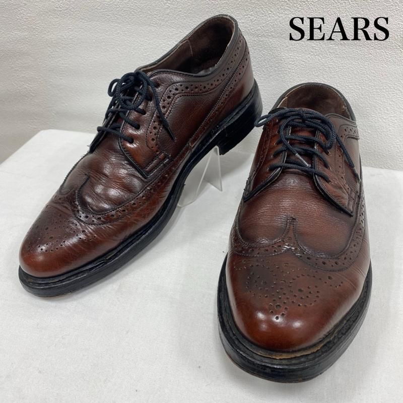 SEARS シアーズ 革靴 ウィングチップ レザー シューズ レースアップ ヴィンテージ 74127