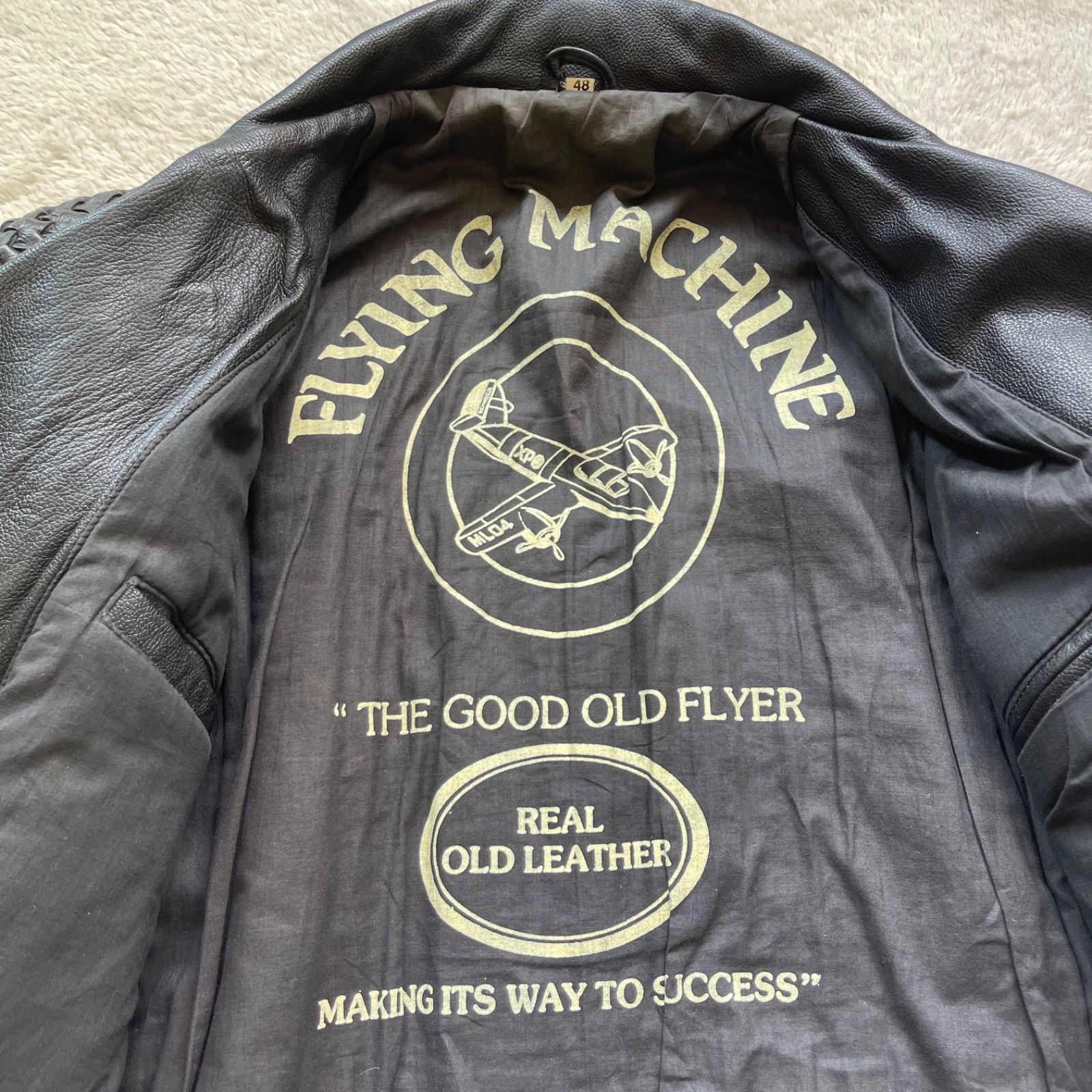 超希少 Vintage スペイン製 本革 レザー ダブルライダースジャケット 