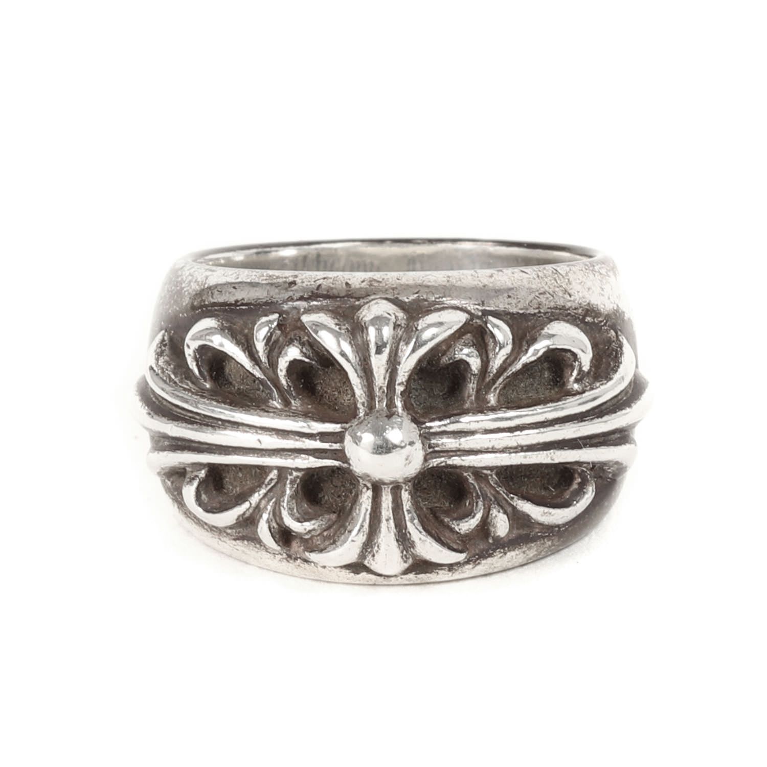 CHROME HEARTS フローラルリング シルバー　日本サイズ13 CHROME HEARTS クロムハーツ フローラルクロス リング 指輪