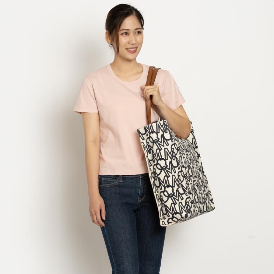 モンクレール MONCLER トートバッグ コットン/レザー ラヤ