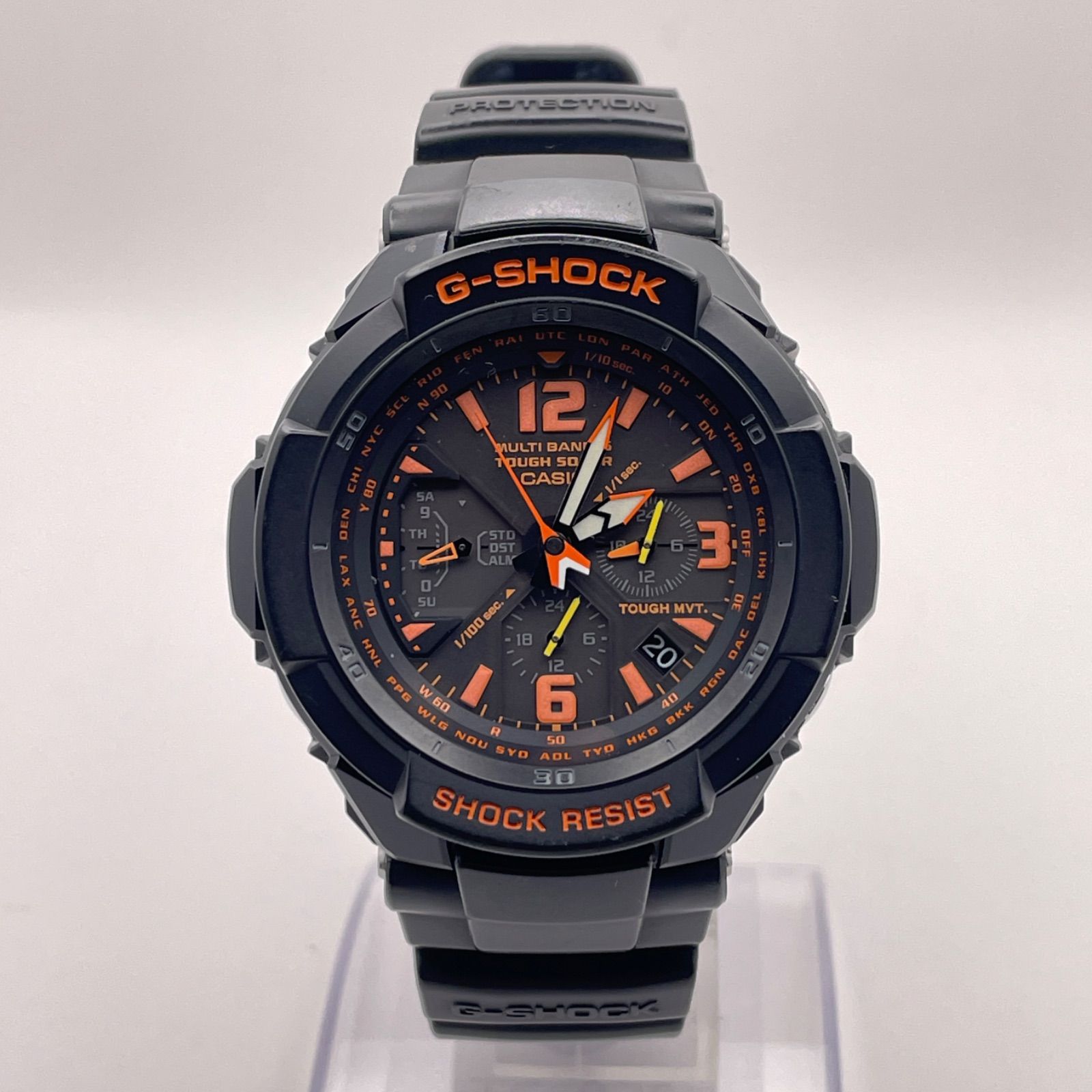 T496）良品 正常稼動 CASIO カシオ 電波ソーラー G-SHOCK MASTER OF G 