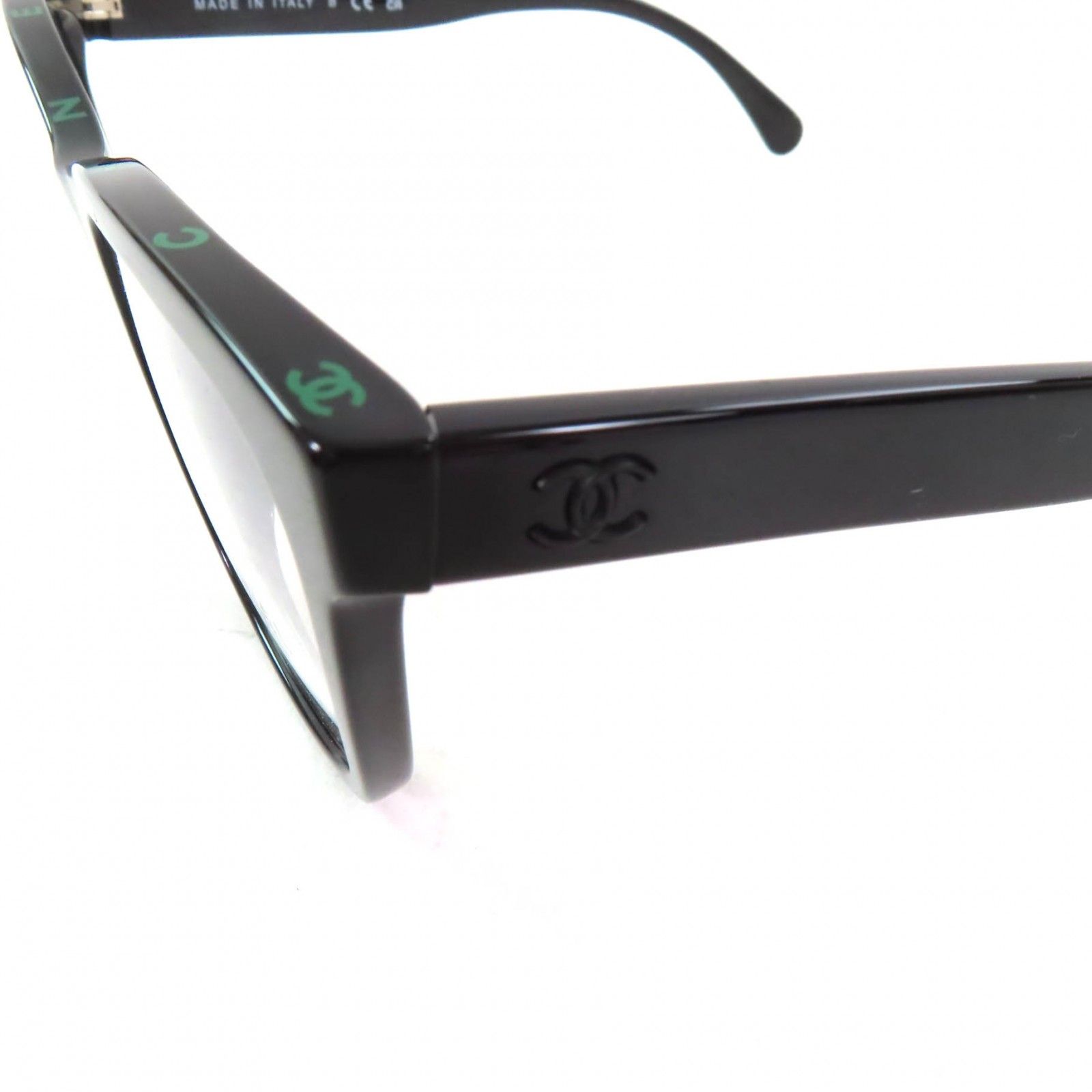 極美品☆CHANEL シャネル 3392 スクエア シェイプ オプティカル ココ  