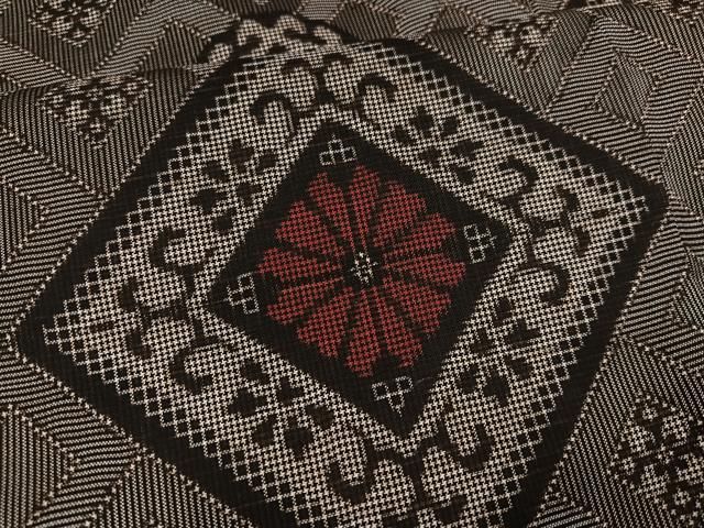 平和屋着物○本場大島紬 龍郷絣 本場大島紬 正絹 逸品 AAAY6303ph