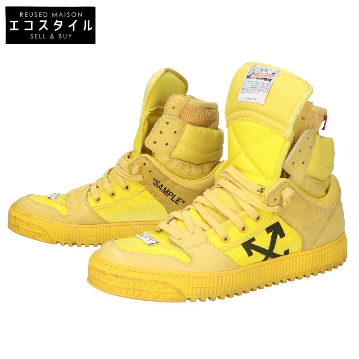 OFF-WHITE オフホワイト 19SS Off Court Sneaker ハイトップ スニーカー 42