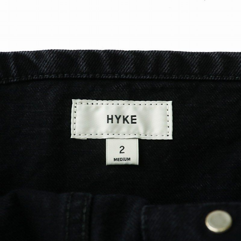 ハイク HYKE ツイルストラップレストップ TWILL STRAPLESS TOP