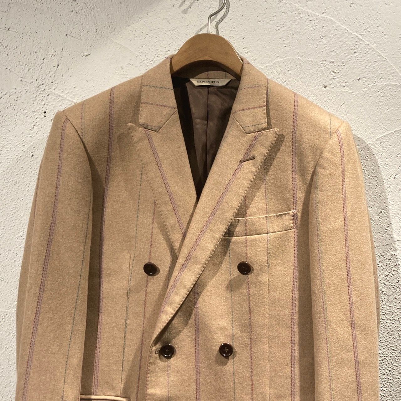 NOAH ジャケット J2FW15 CAMEL STRIPE JKT - メルカリ