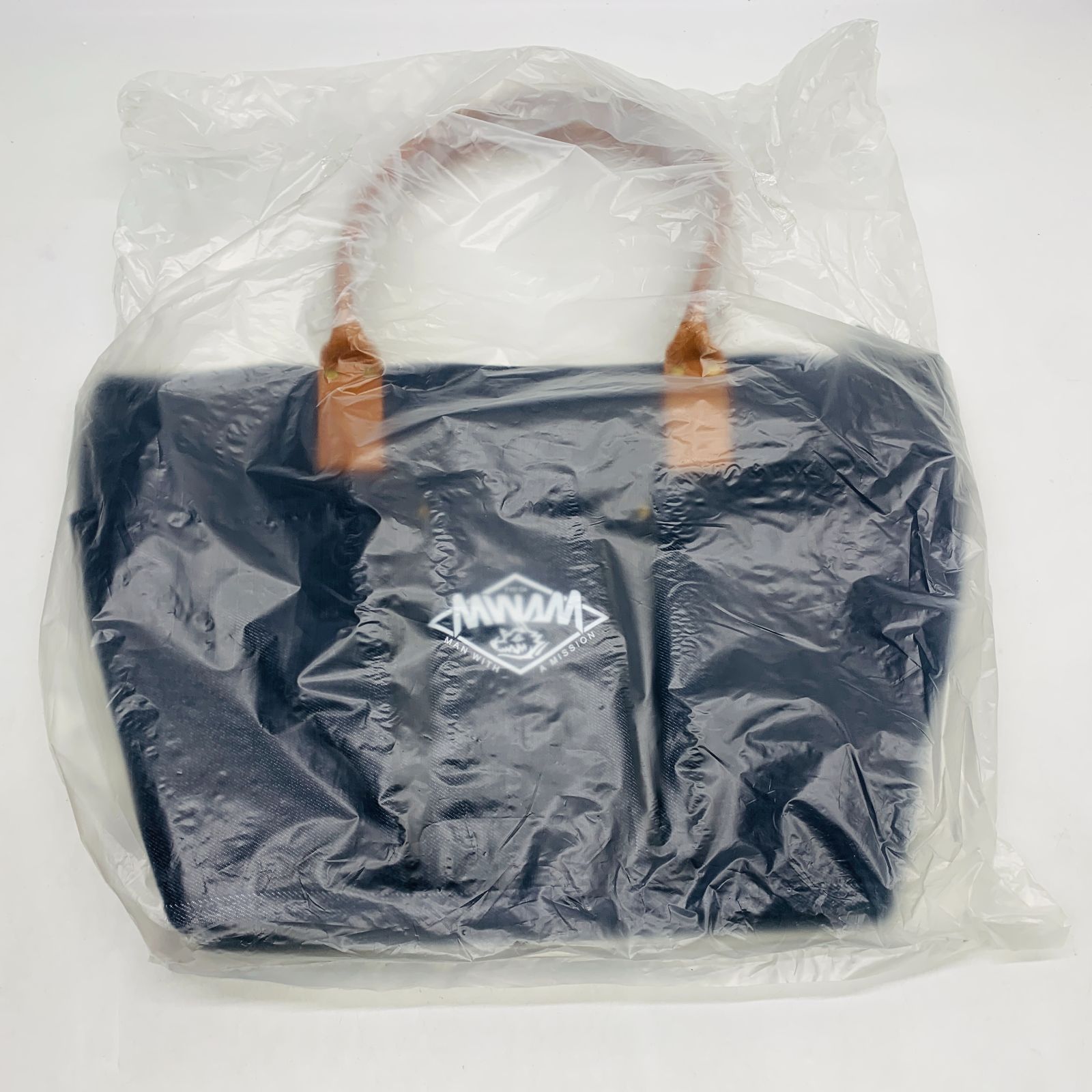 MAN WITH A MISSION(マンウィズ)キャンバスビッグデニムトート MAN