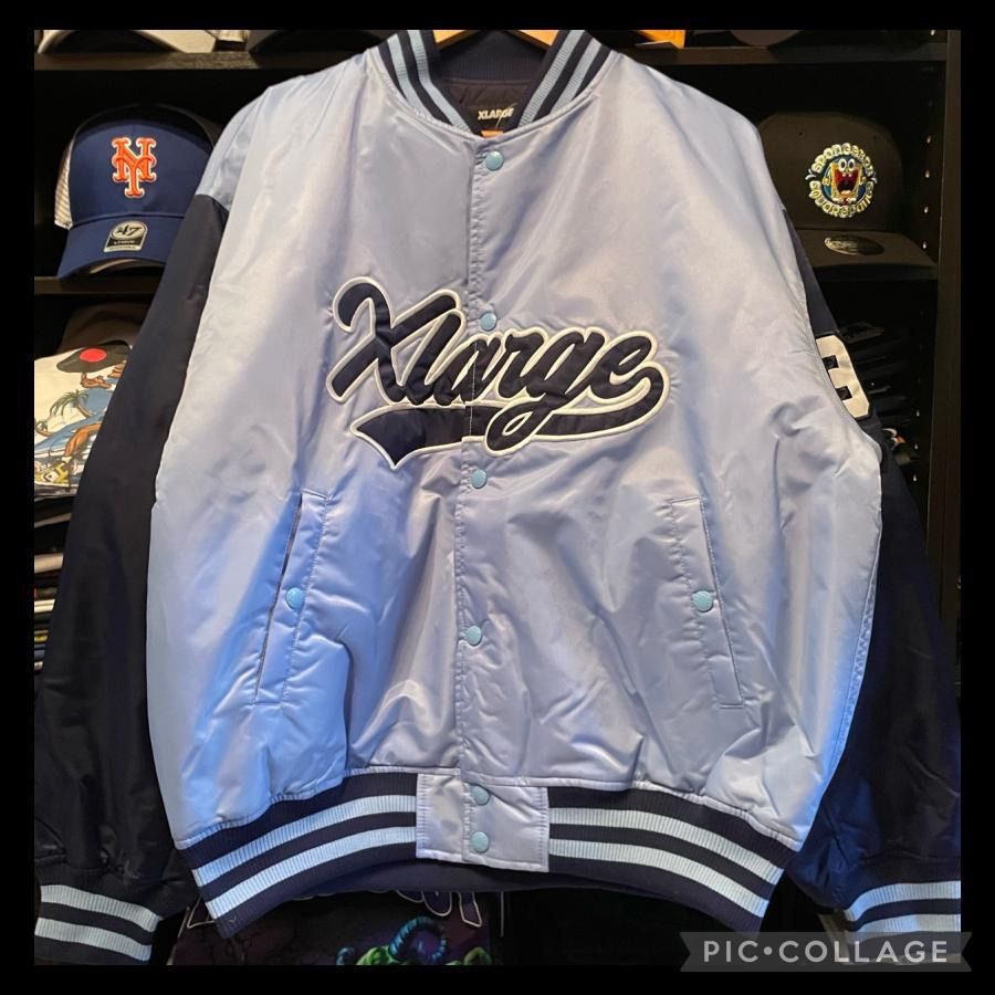 XLARGE BASEBALL LOGO VARSITY JACKET LtBLUE Lサイズ - メルカリ