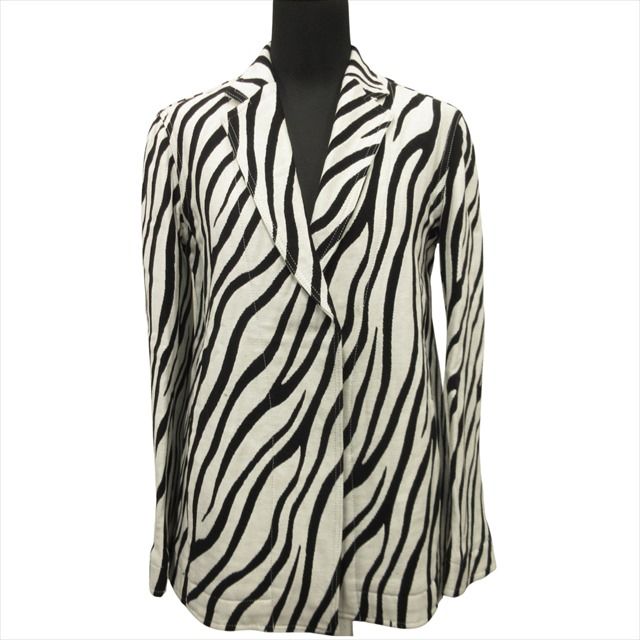 美品　マディソンブルー　ゼブラ柄　シャギー　コート　00 美品 マディソンブルー ゼブラ柄 シャギー コート 00