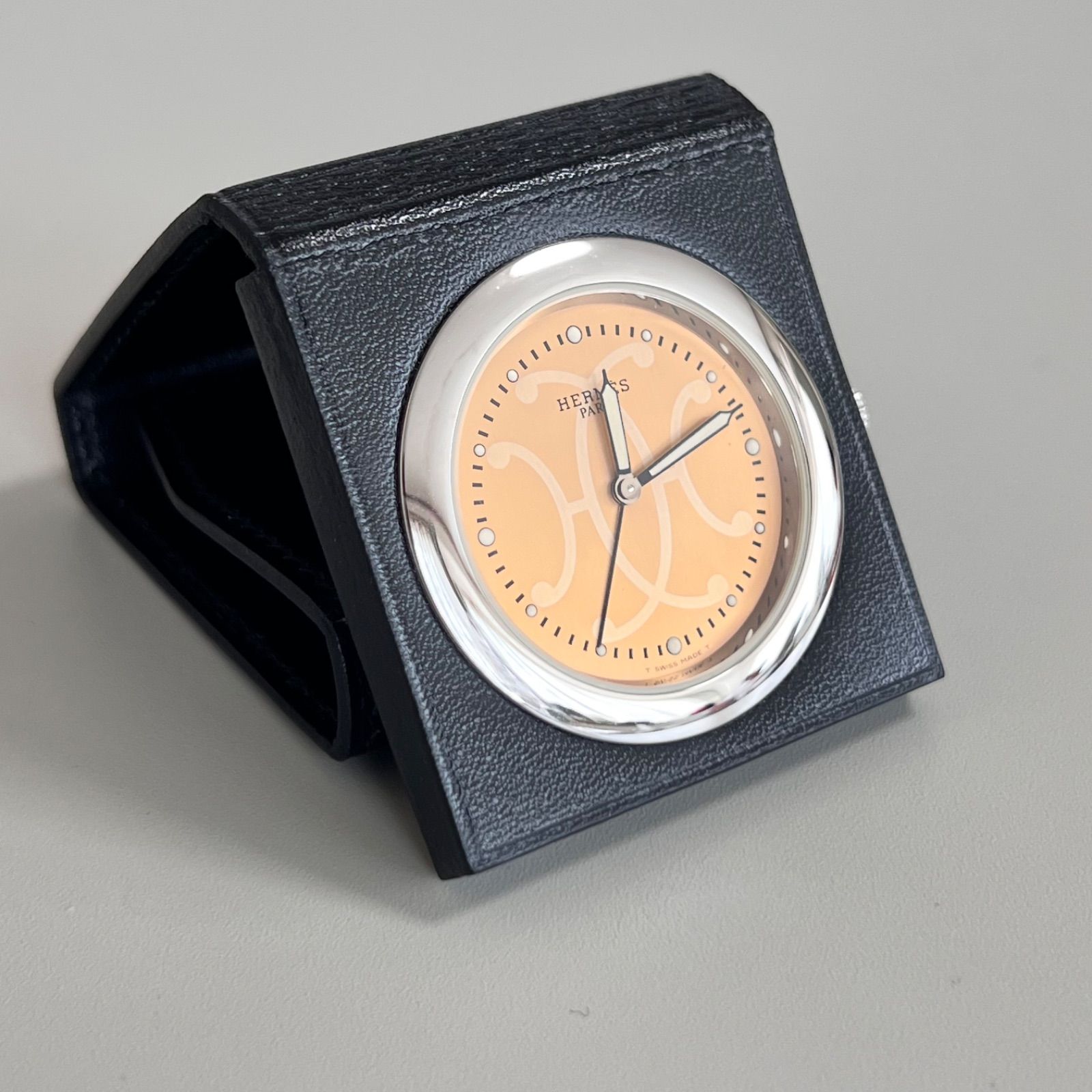 希少】エルメス トラベルクロック QU1.703 クォーツ ゴールド 箱