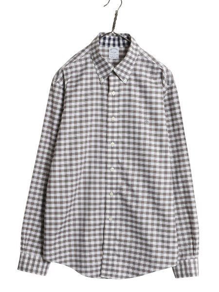 60s Brooks Brothers ボタンシャツ　6ボタン ギンガムチェック Brooks Brothers ギンガムチェックボタンダウンシャツ - Fresh