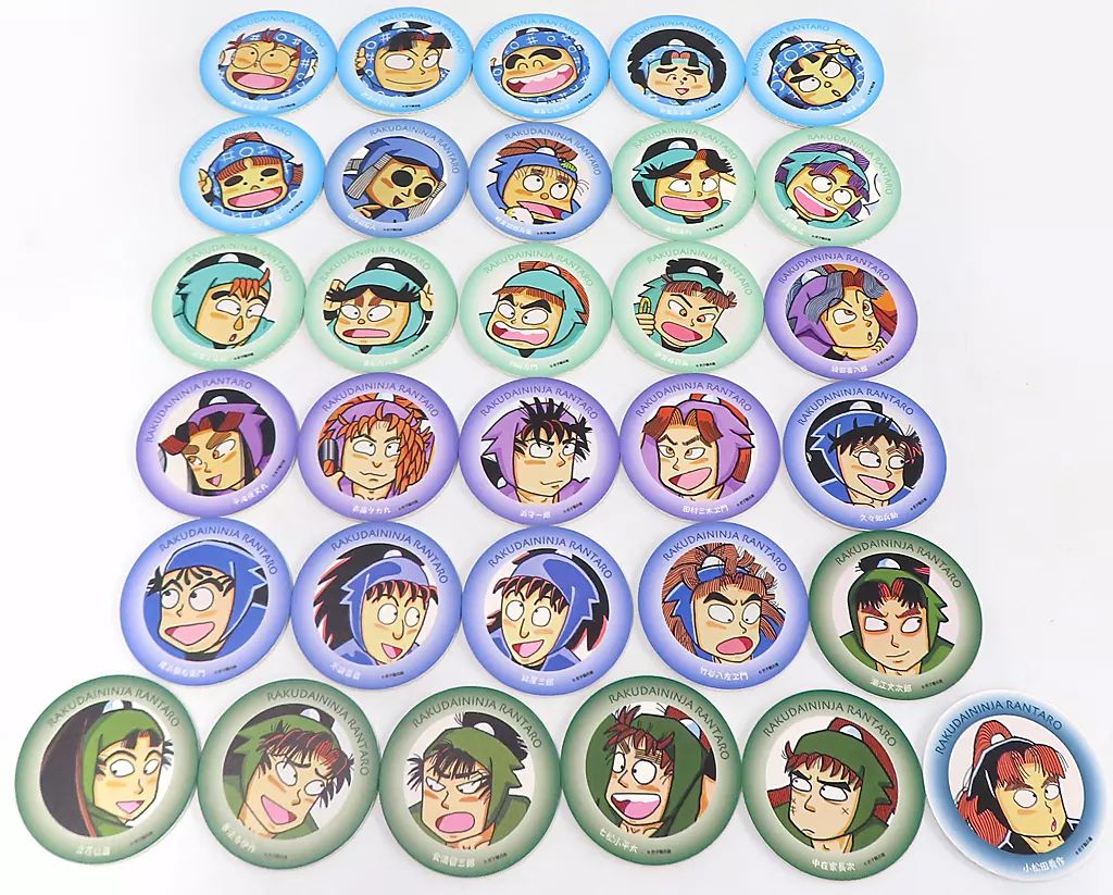 コースター 集合 キャラクターコースター ボックス 全30種＋シークレット1枚 忍たま乱太郎 尼子騒兵衛漫画ギャラリーグッズ