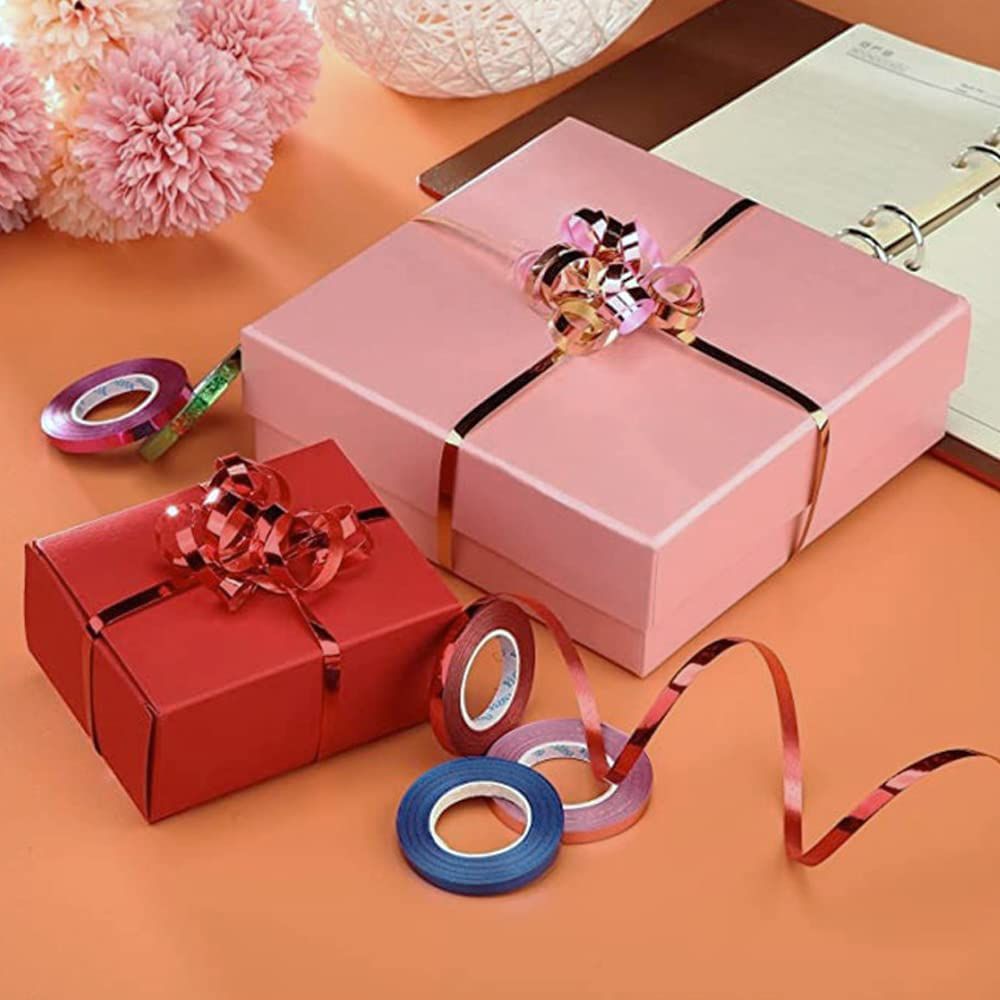 カーリングリボン 5 mm 10 m セット レーザー キラキラ ピカピカ 風船用リボン ラッピング 結婚式 プロポーズ 記念日 パーティー 自撮り 写真 手芸 雑貨