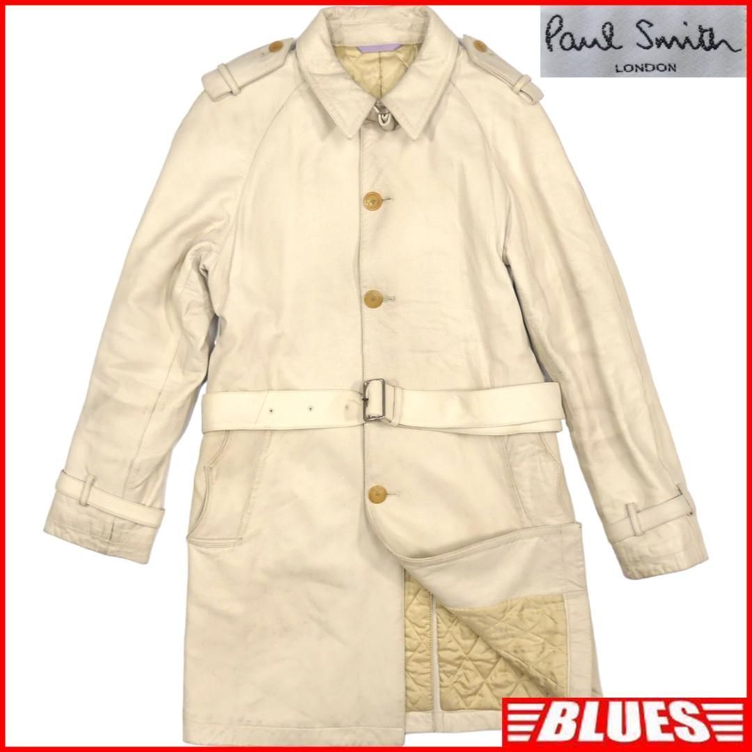 Paul Smith LONDON レザー トレンチコート 茶 M Paul Smith ポール