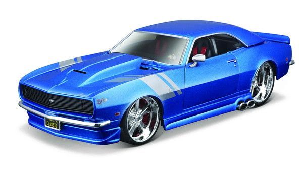 新品 Maisto 1/24 シボレー カマロ Z28 1968 ブルー 完成品ダイキャストミニカー MS32508BL [佐川急便]